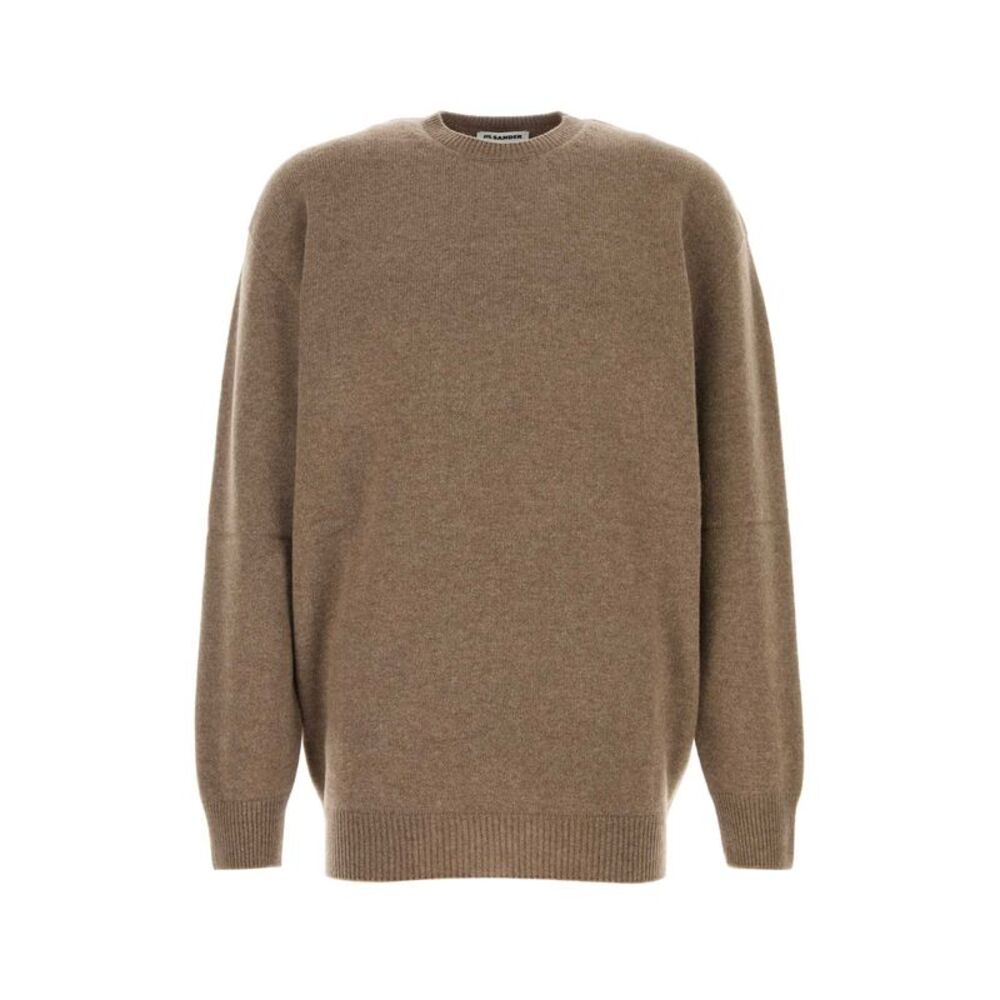 Jil Sander Men Biscuit Wool Blend Oversize Sweater